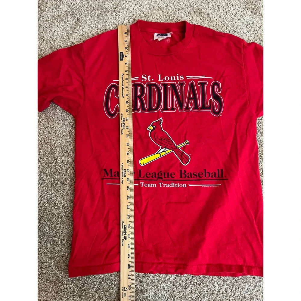 Y2K CSA Mens T-Shirt L Red St. Louis Cardinals MLB Team Tradition Vintage 2000